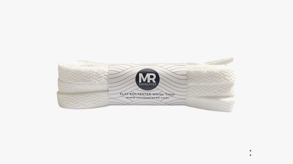 Flat Polyester 7mm (FP02) White