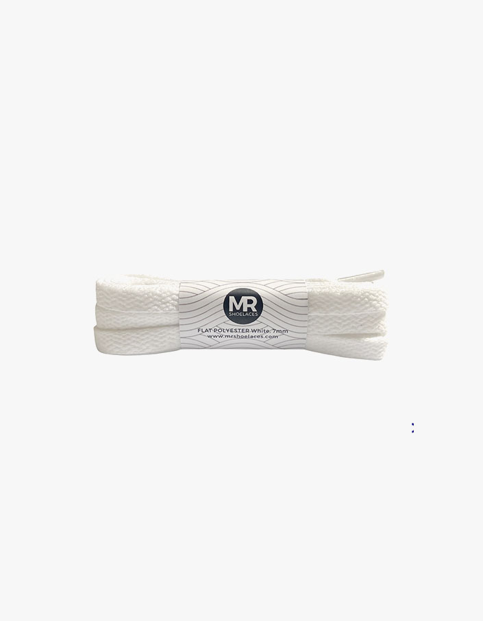 Flat Polyester 7mm (FP02) White