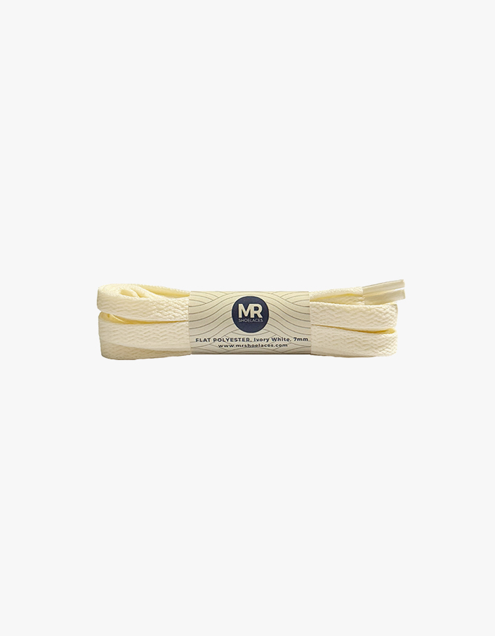 Flat Polyester 7mm (FP107) Ivory White