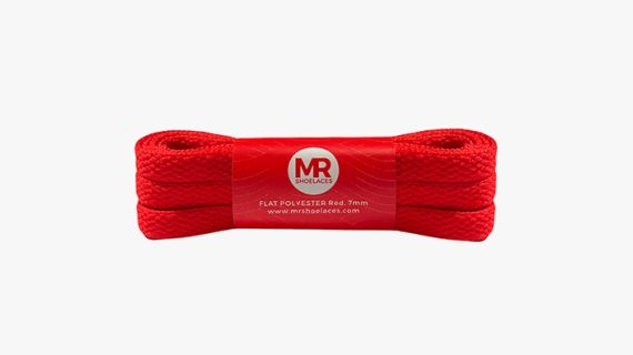 Flat Polyester 7mm (FP12) Red