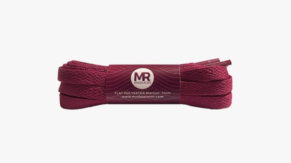Flat Polyester 7mm (FP33) Maroon
