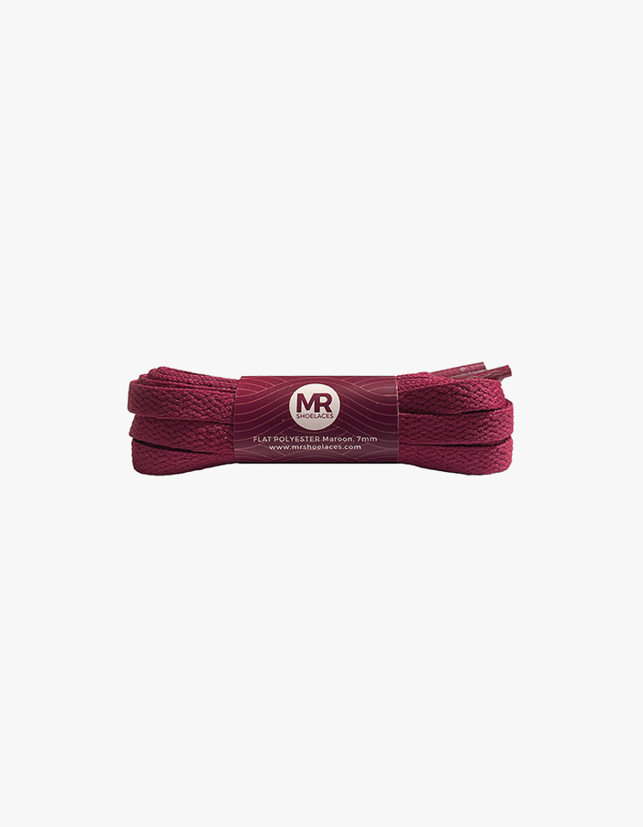 Flat Polyester 7mm (FP33) Maroon