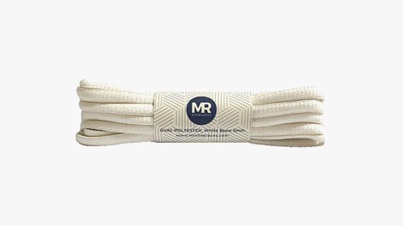 Oval Polyester 7mm (OP03) White Bone